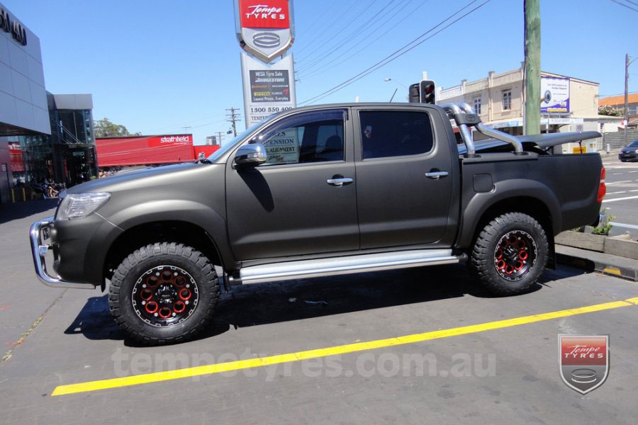 17x9.0 Ballistic Enigma on TOYOTA HILUX SR5