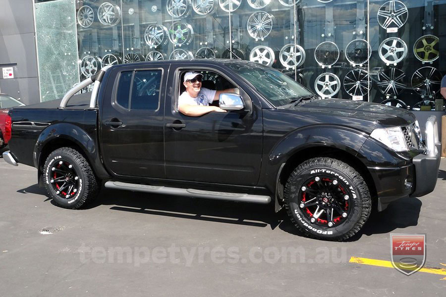 17x9.0 Ballistic Jester on NISSAN NAVARA D40