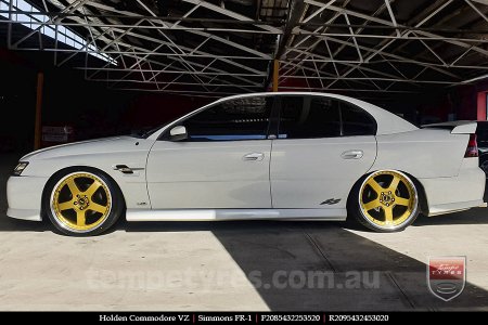 20x8.5 20x9.5 Simmons FR-1 Gold on HOLDEN COMMODORE VZ