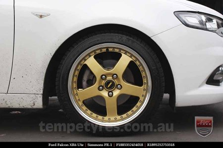 18x8.5 18x9.5 Simmons FR-1 Gold on FORD FALCON