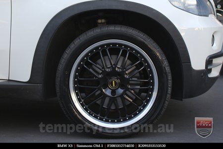 20x8.5 20x9.5 Simmons OM-1 Gloss Black on BMW X5