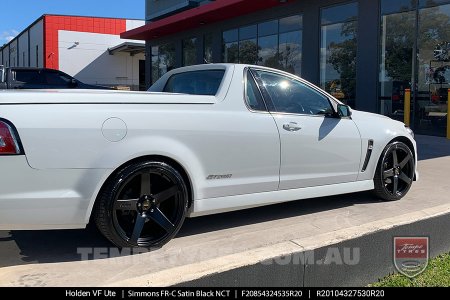 20x8.5 20x9.5 Simmons FR-1 Satin Black on Holden Commodore VF