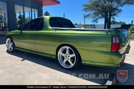 20x8.5 20x9.5 Walky Silver on Holden Commodore VY