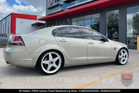 20x8.5 20x9.5 PDXX Cannon Machined Lip Silver on Holden Commodore VE