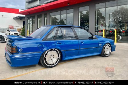 19x8.0 VKA1 Black Machined Face on Holden Commodore VK