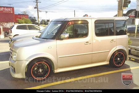 16x7.0 Lenso DC6 MBRG on NISSAN CUBE