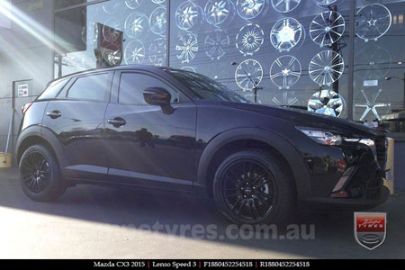 18x8.0 Lenso Speed 3 SP3 on MAZDA CX3