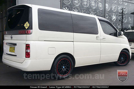 17x7.0 Lenso Type-M - MBRG on NISSAN ELGRAND
