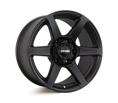 17x9.0 Simmons S6 Matte Black NCT 6/139.7 P20 - Simmons Wheels