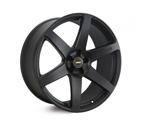 22x9.5 Simmons S6 Matte Black NCT 5/120 P25 - Simmons Wheels