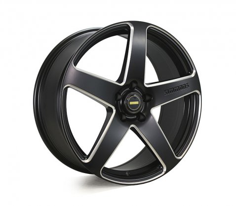 20x8.5 20x10 Simmons FR-CS Satin Black NCT 5/120 P35 - Simmons Wheels
