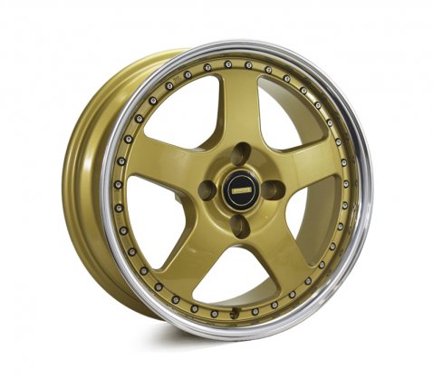 17x7.0 17x8.5 Simmons FR-1 Gold 4/108 P20 - Simmons Wheels