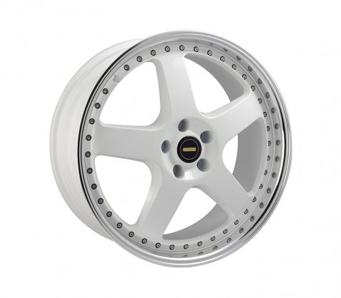 20x8.5 20x9.5 Simmons FR-1 White 5/112 P43 - Simmons Wheels