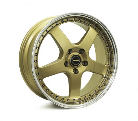 19x8.5 19x9.5 Simmons FR-1 Gold 5/120 P35 - Simmons Wheels
