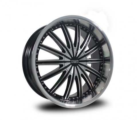20x8.5 MOZA 914 Prestige Gloss Black Machined 5/120 P35 - MOZA Wheels
