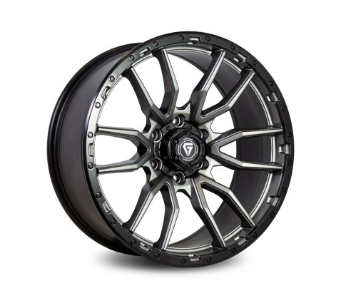 17x9.0 Grudge Offroad F2 ENFORCER Matte Gunmetal with Black Bead Ring 6/139.7 P10 - Grudge Offroad Wheels