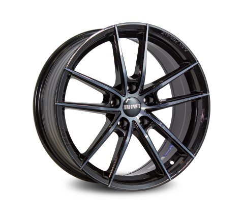 18x8.0 SC Racing 2239 Gloss Black Machine Face with Black Clear Coat 5/114.3 P40 - SC Racing Wheels