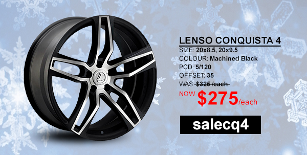 20x8.5 20x9.5 Lenso Conquista 4 CQ4