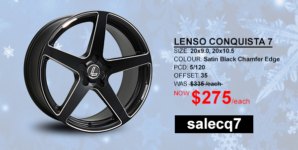 20x9.0 20x10.5 Lenso Conquista 7 MKS CQ7