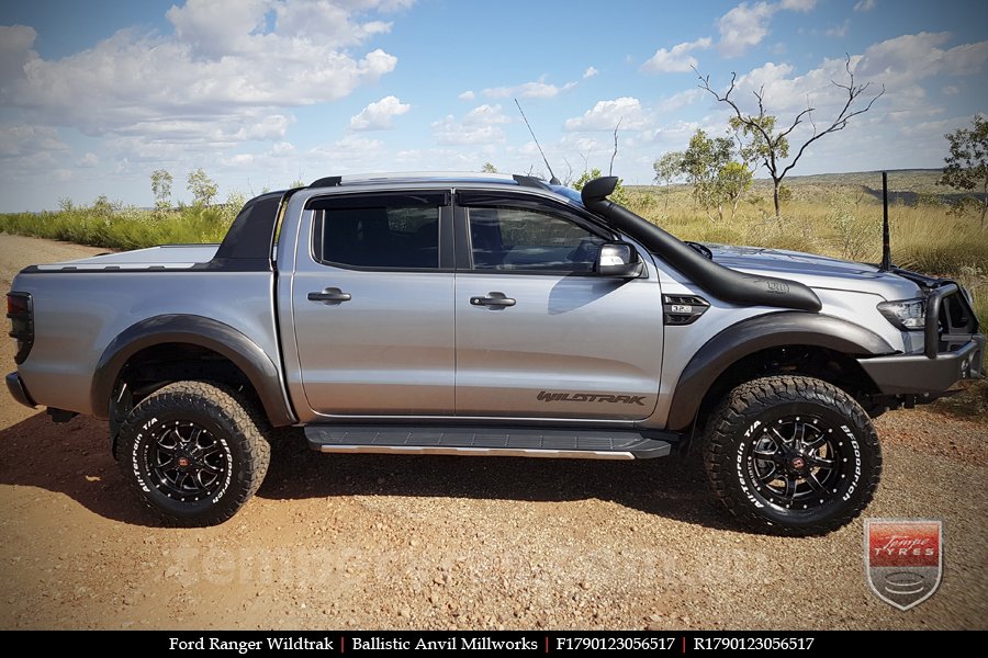 17x9.0 Ballistic Anvil Millworks on FORD RANGER WILDTRAK