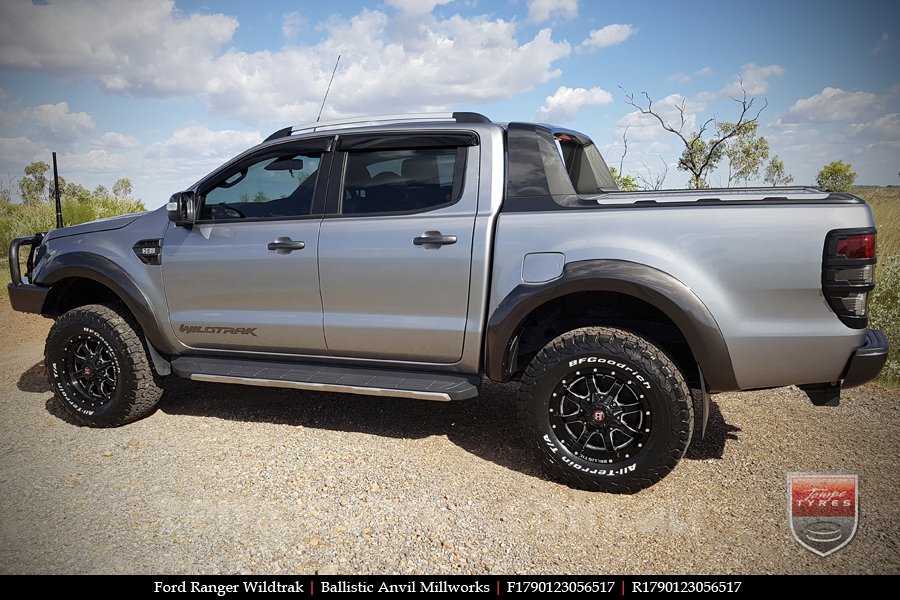 17x9.0 Ballistic Anvil Millworks on FORD RANGER WILDTRAK