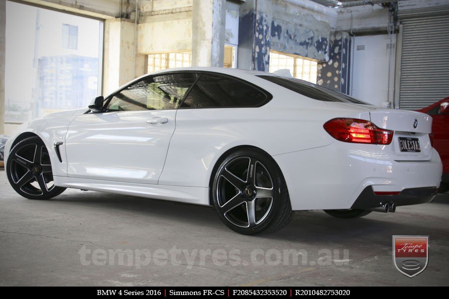 20x8.5 20x10 Simmons FR-CS Satin Black on BMW 4 SERIES