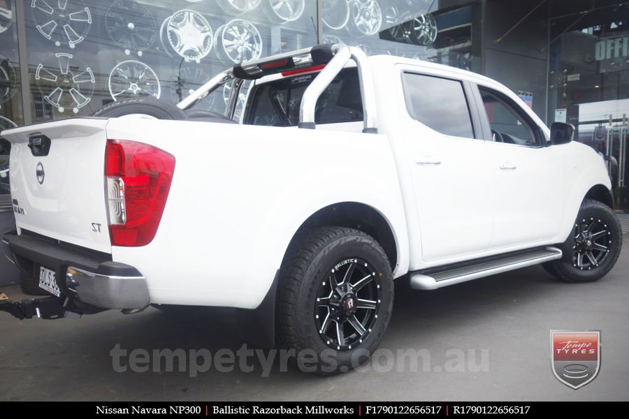 17x9.0 Ballistic Razorback Millworks on NISSAN NAVARA NP300