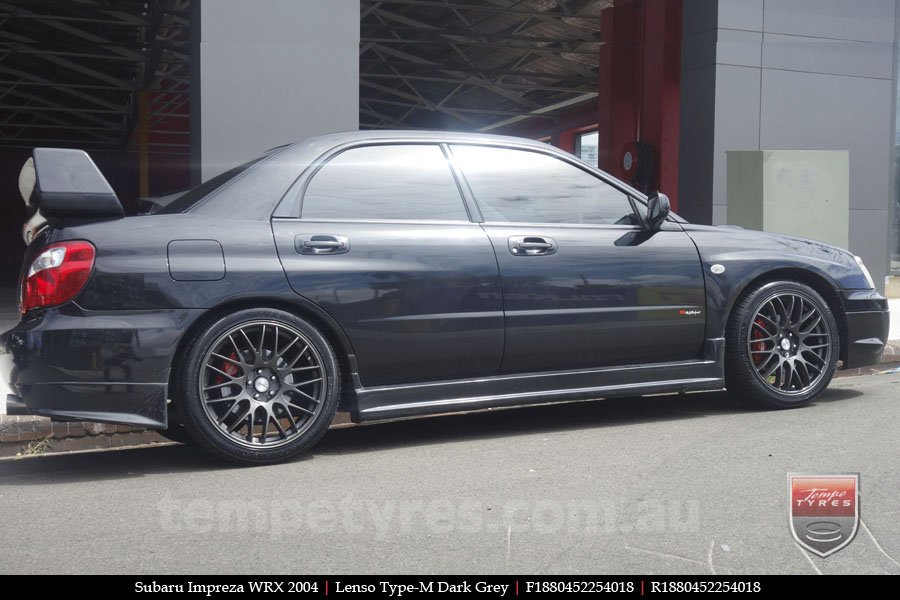 18x8.0 Lenso Type-M DG on SUBARU IMPREZA