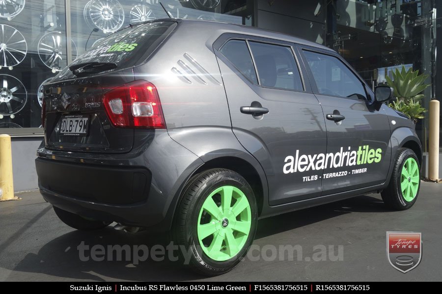 15x6.5 Incubus RS Flawless 0450 on SUZUKI IGNIS