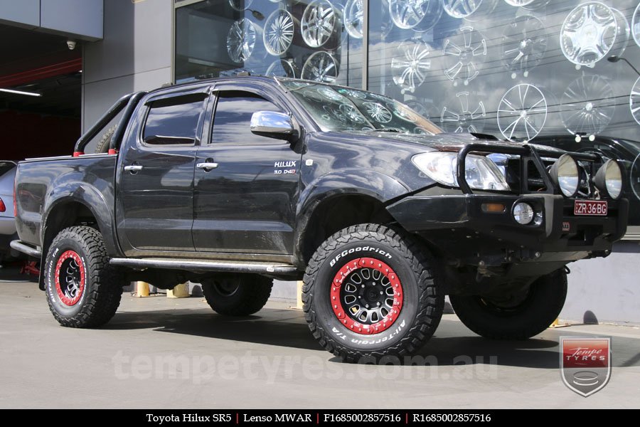 16x8.5 Lenso Max-Monster MWAR on TOYOTA HILUX SR5