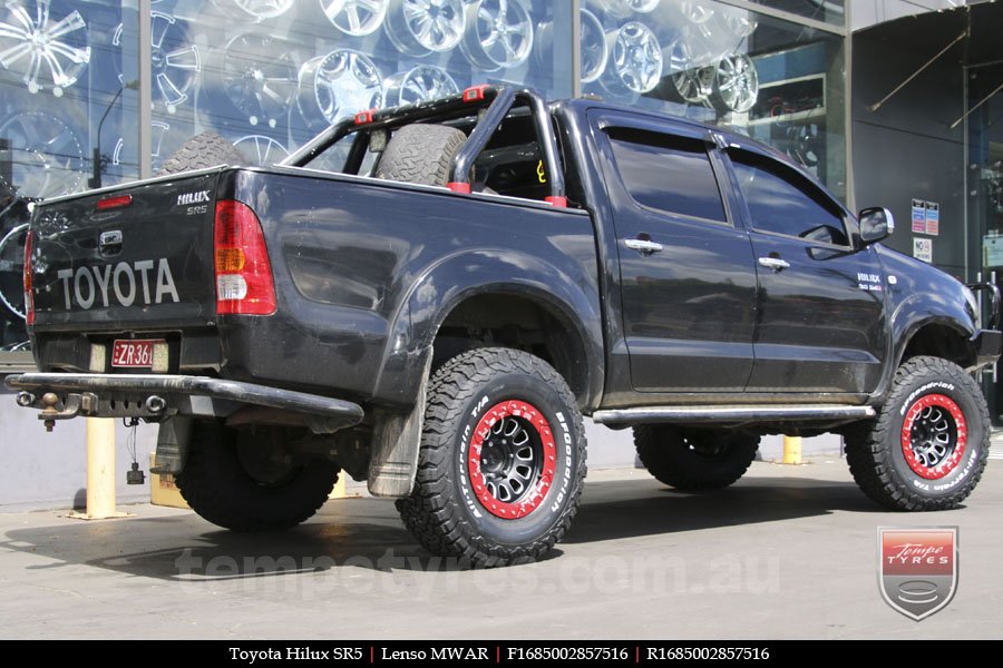 16x8.5 Lenso Max-Monster MWAR on TOYOTA HILUX SR5