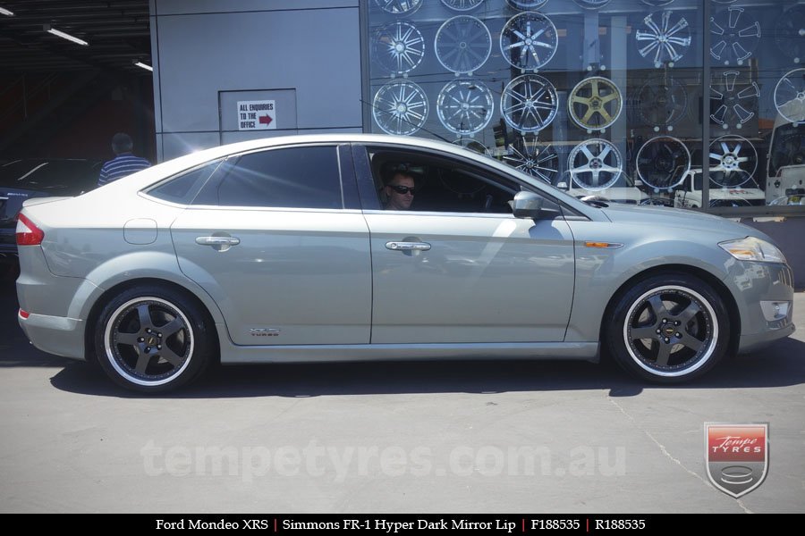 18x8.5 18x9.5 Simmons FR-1 Hyper Dark on FORD MONDEO