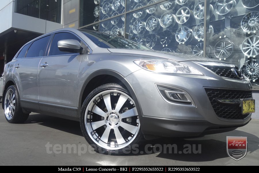 22x9.5 Lenso Concerto - BKI on MAZDA CX9