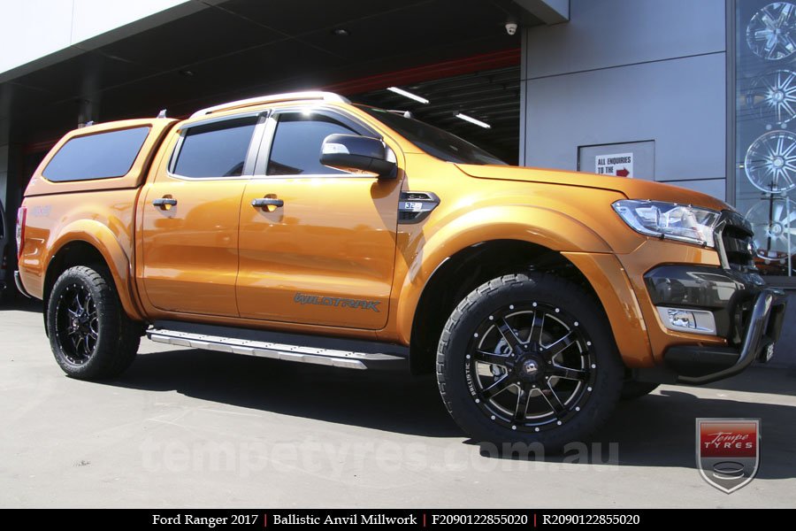 20x9.0 Ballistic Anvil Millworks on FORD RANGER