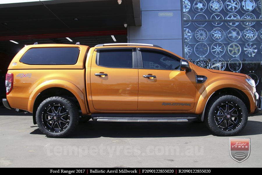 20x9.0 Ballistic Anvil Millworks on FORD RANGER