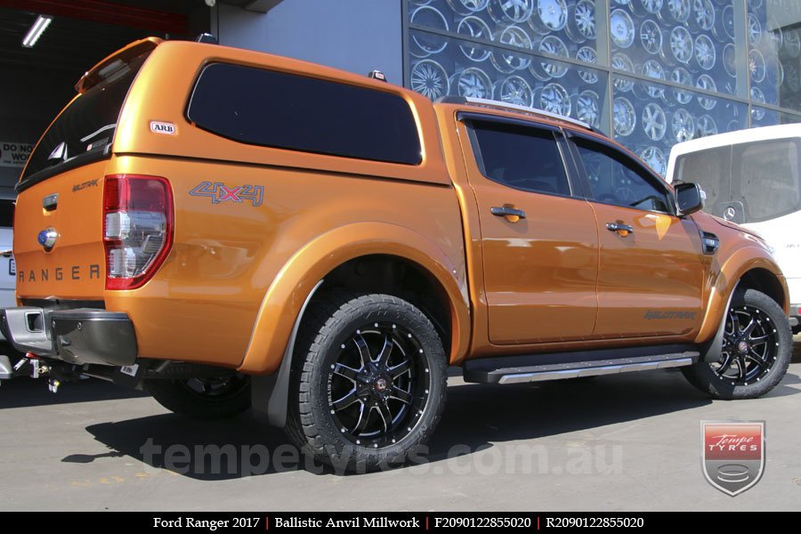 20x9.0 Ballistic Anvil Millworks on FORD RANGER