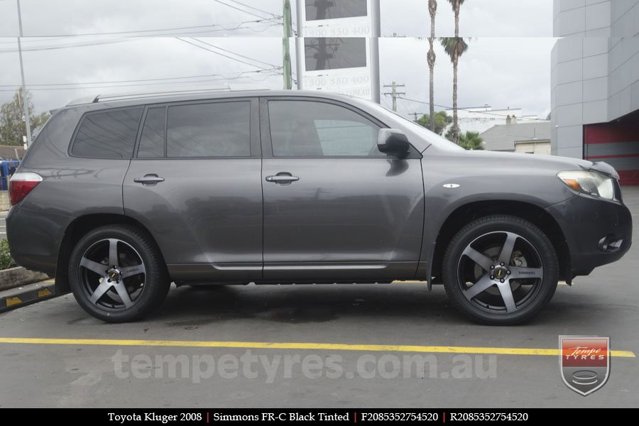 20x8.5 20x10 Simmons FR-C Black Tint NCT on TOYOTA KLUGER