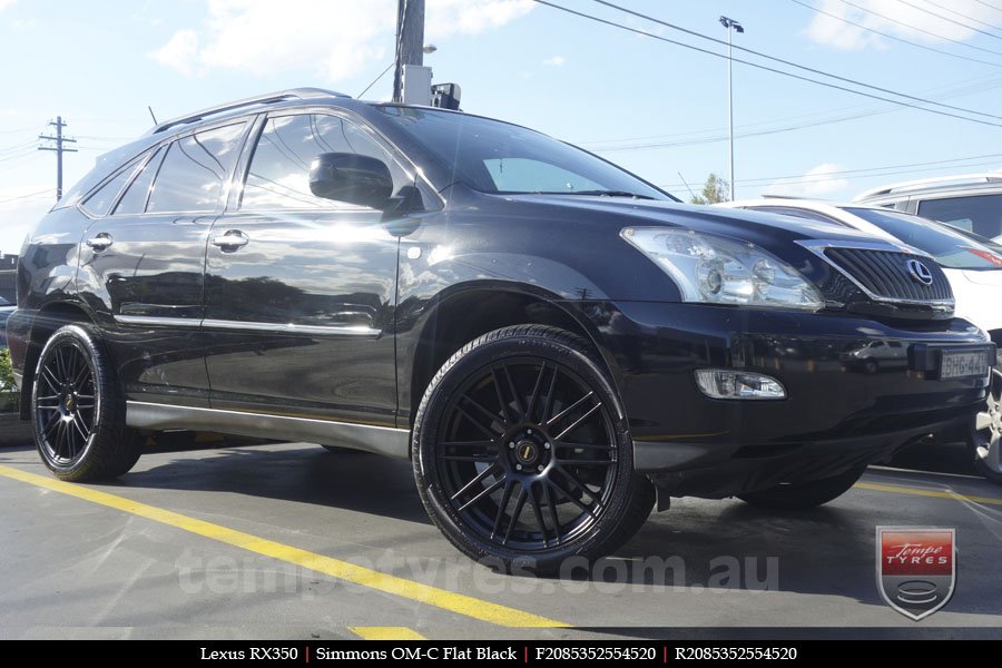 20x8.5 20x10 Simmons OM-C FB on LEXUS RX