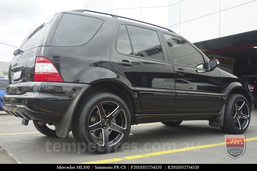 20x8.5 20x10 Simmons FR-CS Satin Black on MERCEDES ML-Class