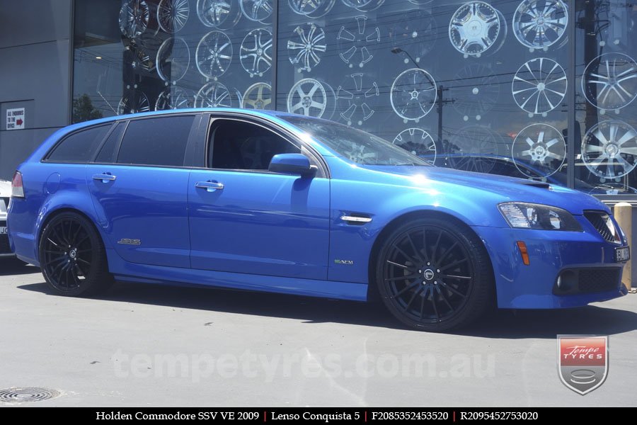 20x8.5 20x9.5 Lenso Conquista 5 SB CQ5 on HOLDEN COMMODORE