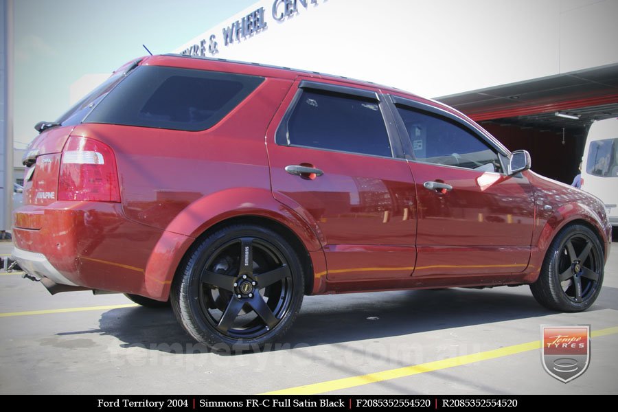 20x8.5 20x10 Simmons FR-C Full Satin Black on FORD TERRITORY