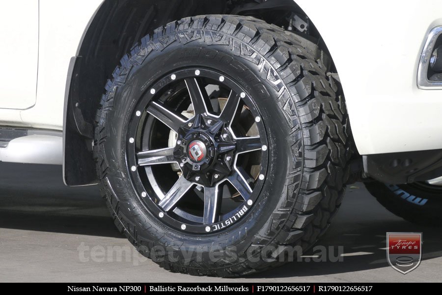 17x9.0 Ballistic Razorback Millworks on NISSAN NAVARA NP300