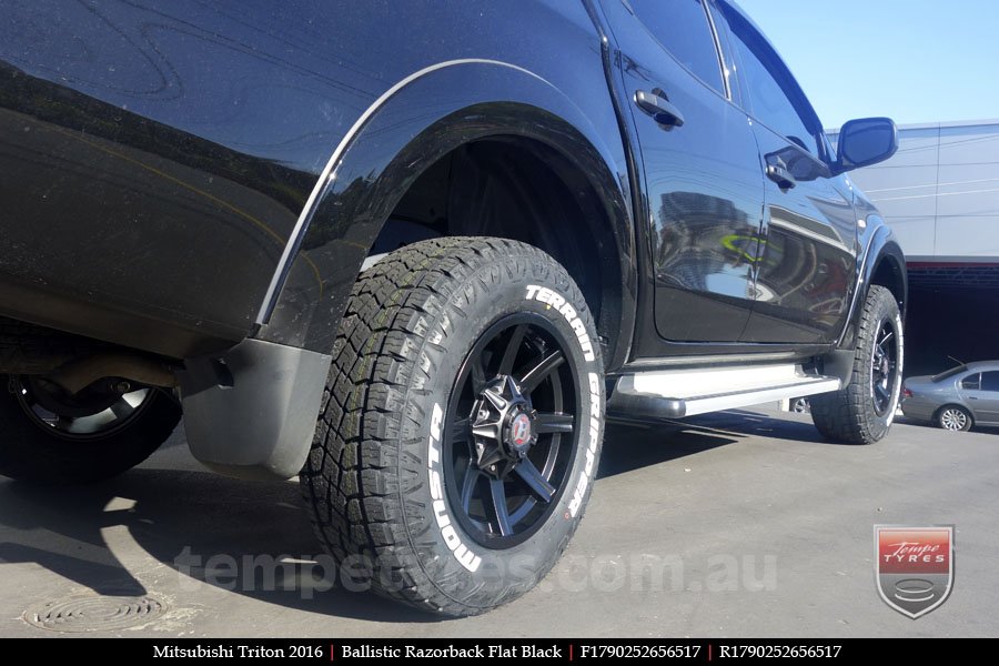 17x9.0 Ballistic Razorback on MITSUBISHI TRITON