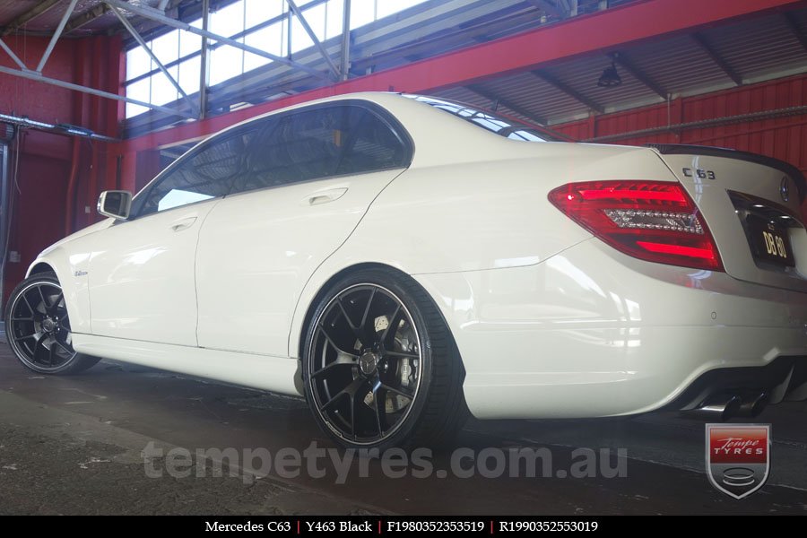 19x8.0 19x9.0 Y463 Black on MERCEDES C-Class