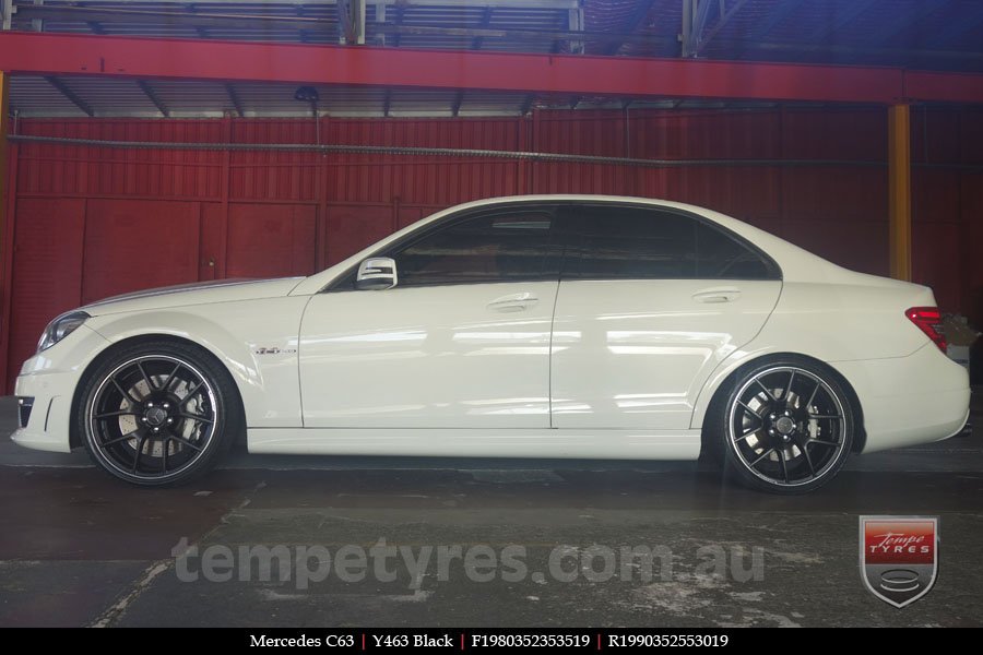 19x8.0 19x9.0 Y463 Black on MERCEDES C-Class