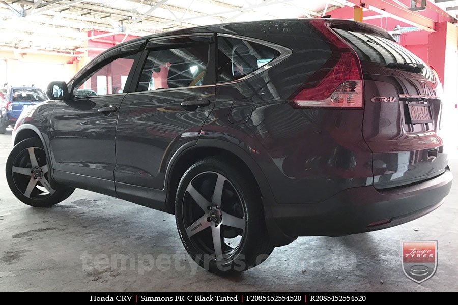 20x8.5 20x10 Simmons FR-C Black Tint NCT on HONDA CRV