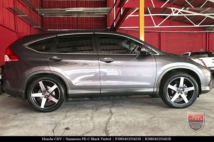 20x8.5 20x10 Simmons FR-C Black Tint NCT on HONDA CRV