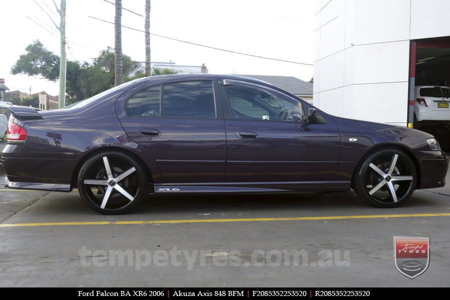 20x8.5 Akuza Axis 848 BFM on FORD FALCON