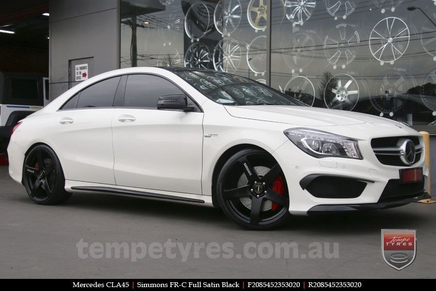 20x8.5 20x10 Simmons FR-C Full Satin Black on MERCEDES CL-Class