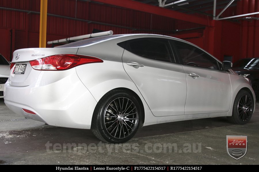 17x7.5 Lenso Eurostyle C ESC on HYUNDAI ELANTRA